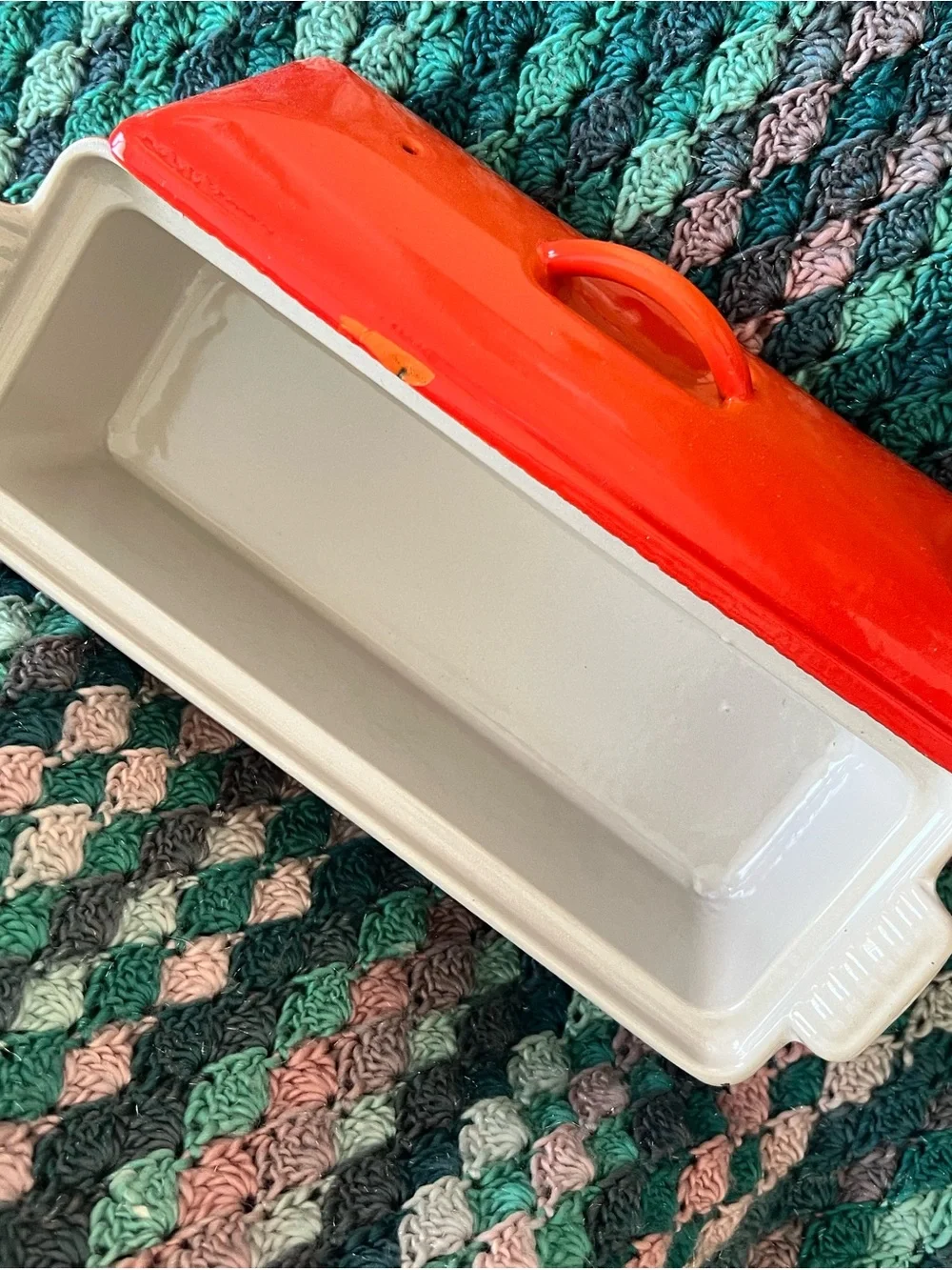 Le Creuset Volvanic Orange #28 Covered Pâté Terrine Mold